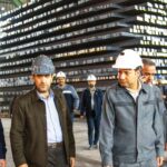 بازدید سرزده دکتر امرایی مدیرعامل محترم گهرزمین از فولاد مشیز بردسیر