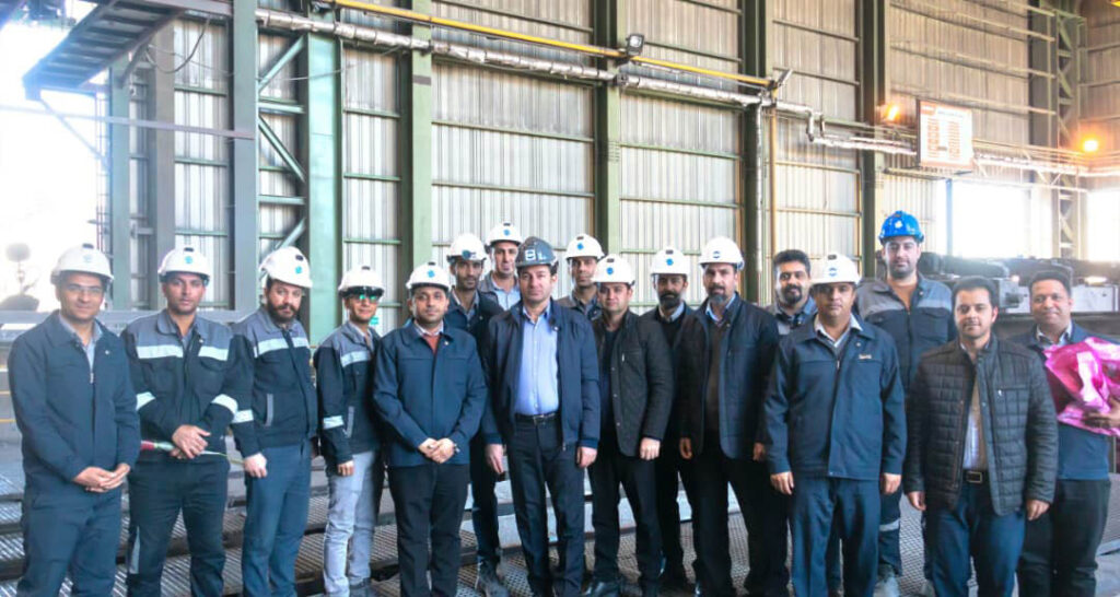 بازدید مدیرعامل فولاد مشیز از خط تولید فولادسازی به مناسبت میلاد حضرت علی(ع)